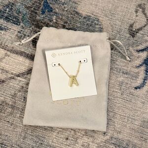 Kendra Scott Gold 'A' Pendant Necklace